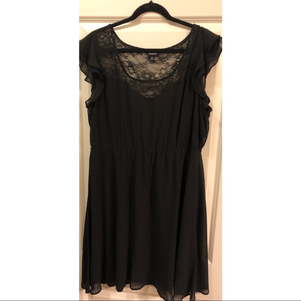 Torrid Lace & Chiffon Dress